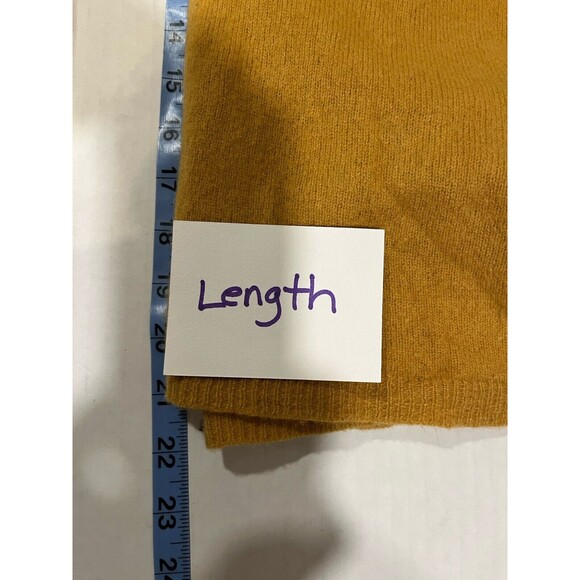 TAHARI Women's Cashmere Sweater Sz L Crewneck Dark Yellow Classic Capsule Luxury - Picture 8 of 9